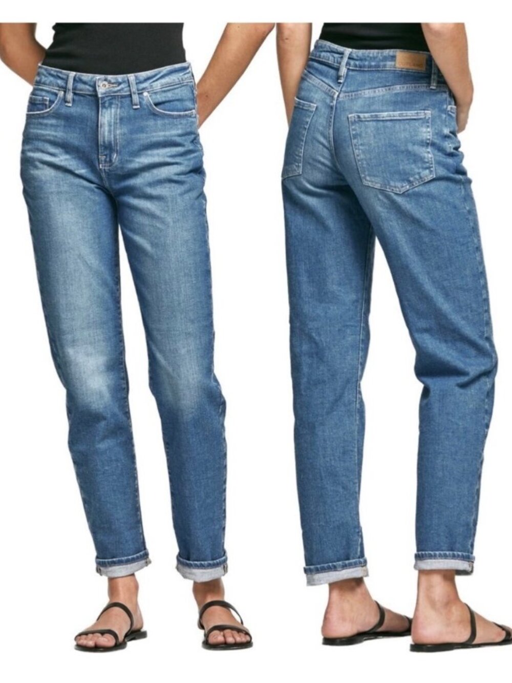 Outland Denim Abigail High Rise Jean Size 32 Muse Organic Cotton Tapered Capsule